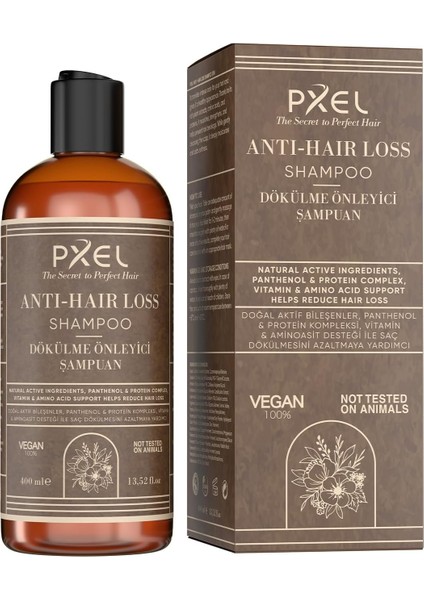 Pxel Saç Dökülme Karşıtı Şampuan 400 ml – Bitkisel Özlü, Kafein ve Biotin Destekli, Incelen ve Zayıflayan Saçlar Için Güçlendirici Vegan Şampuan modelleri