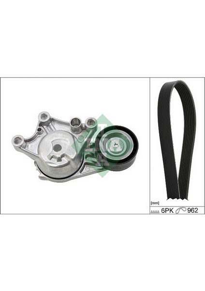 Mtxdpn Alternatör Gergi Kiti 6PK962 Combo E-CROSSLAND-GRANDLAND-PARTNER-BERLINGO-RIFTER-P208-P308-P508- P2008-P3008-P5008-C3-C4-C5-DS3-DS4-DS5 Dv6 1.6 Bluehdi Start Stoplu