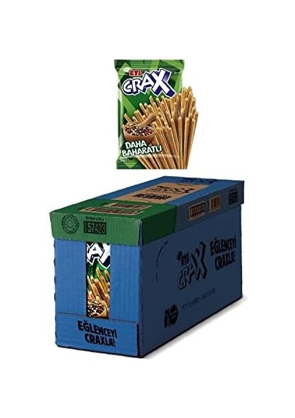 Eti Crax Baharatlı Çubuk Kraker 50 G x 20 Adet fiyatları