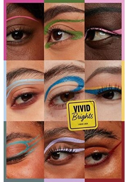 Vivid Brights Likit Eyeliner Lilac Link İnce Uçlu Kolay Uygulama 9 Renk Seçeneği
