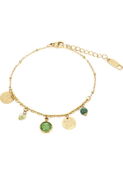 Yuanying-Yhch-25 Altın Bohem Paslanmaz Çelik Bileklik (Yurt Dışından)
