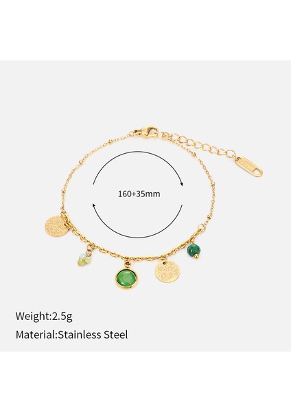 Yuanying-Yhch-25 Altın Bohem Paslanmaz Çelik Bileklik (Yurt Dışından) fiyatları