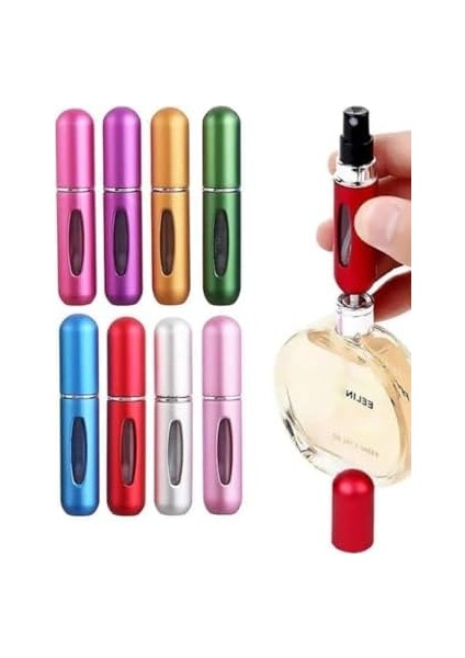 Şık Tasarım Parfüm Doldurulabilin Mini Lüx Şişe Seyehat 5 ml Cep Parfüm Şişesi Taşınabilir Portatif
