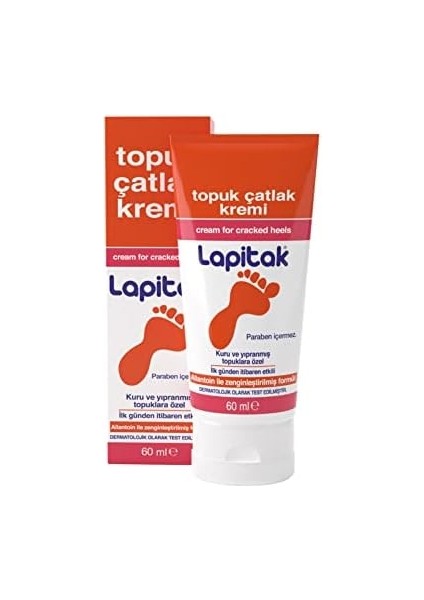 Lapitak Topuk Çatlak Kremi 60ML - Ayak Kremi - Ayak Bakımı - Ayaklardaki Çatlakları Engenlemeye Yardımcı Olur. Kuru ve Yıpranmış Ayaklarda 24 Saat Içinde Etkisi Hissedilir. modelleri