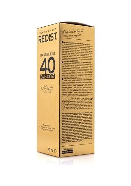 Redist Saç Bakım Yağı 40 Bitkili 150 ml modelleri
