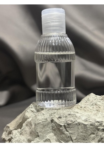 50 Adet 50 ml Boş Plastik Şişe YM23 Şeffaf Kapak