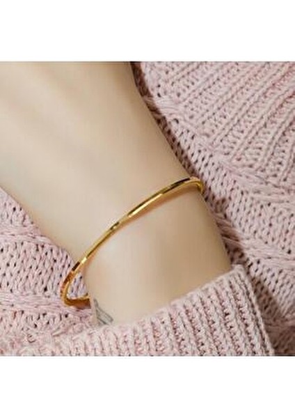 Ajda Bilezik 8 Ayar Sarı Altın Nişan Evlilik Temalı Kadın Kullanımı İçin