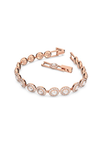 Kadın Bileklik Pembe Altın Kaplama Kristal Detaylı 17 cm Angelic Koleksiyonu indirimleri