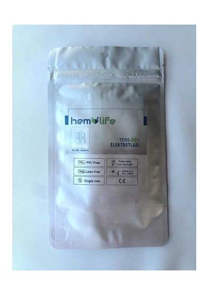 Tens Elektrodu Tek Kullanımlık Yapışmalı 50X50 mm Kablolu