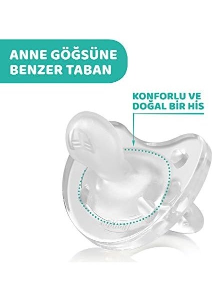 Chicco Physioforma Soft Emzik Silikon 0-6 Ay, Tekli, Şeffaf modelleri