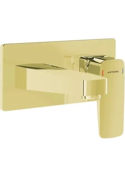 Root Square Ankastre Sıva Üstü Lavabo Bataryası Altın A4273823 fiyatları