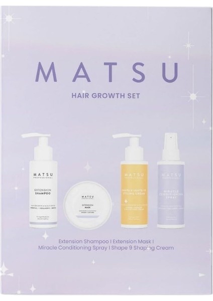 Matsu Professional Hair Growth, Mini Saç Uzatma Seti, 400 ml fiyatları