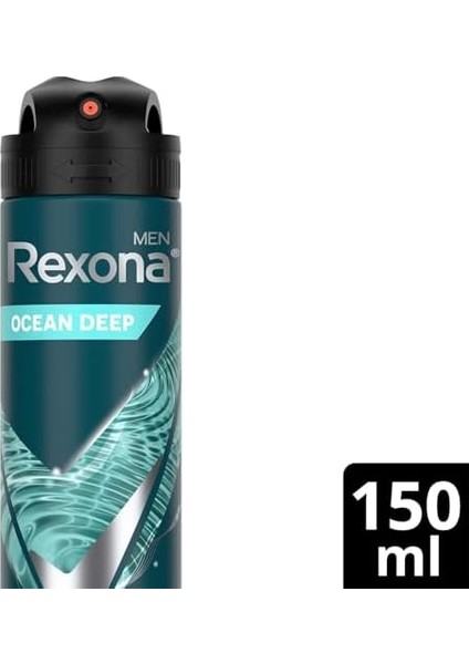Rexona Men Erkek Sprey Deodorant Invisible Ocean Deep 150 ml