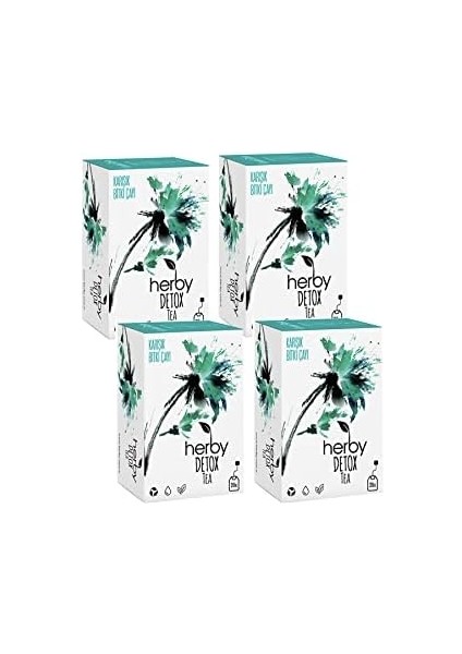 Herby Detox Tea Diyete Destek Detoks Bitki Çayı, 4'lü Paket fiyatları