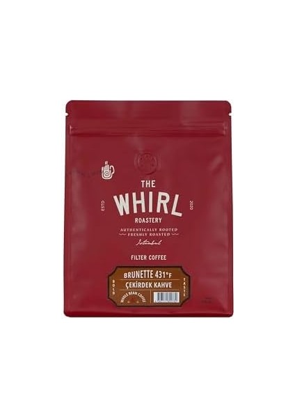 The Whirl Filtre Brunette 431°F 250 gr Çekirdek Kahve