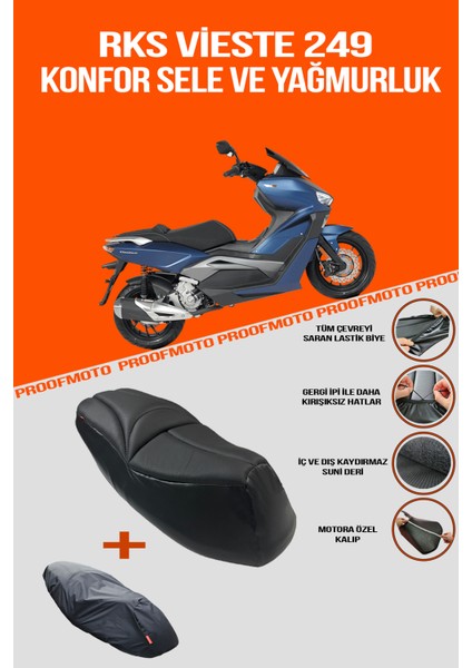 RKS Vieste 249 Konfor Sele ve Yağmurluk Kılıf
