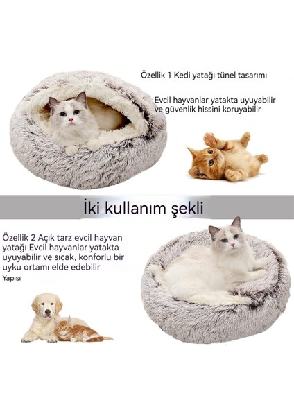 Yarı Kapalı Kabuklu Uzun Kürklü Kedi Evi (Yurt Dışından) fiyatları