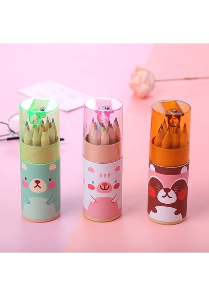 12 Renk Kurşun Çocuk Boyama Kalemi Sevimli Yavrular (Yurt Dışından) fiyatları