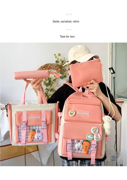 Ilkokul Ortaokul Büyük Omuz Kapasiteli Dört Parçalı Sırt Çantası (Yurt Dışından) fiyatları