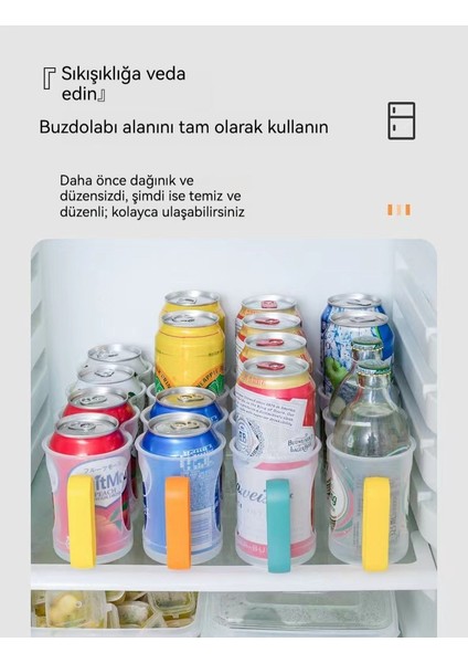 多功能易拉罐冰箱收纳盒两件装 (Yurt Dışından) fiyatları