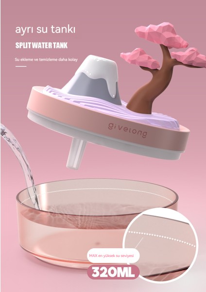 Mini Taşınabilir Peyzaj Bitkileri Saksı Nemlendirici Sprey Nemlendirici (Yurt Dışından) fiyatları