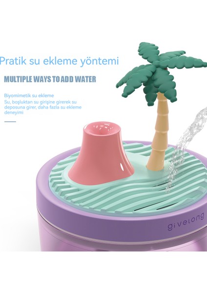 Mini Taşınabilir Peyzaj Bitkileri Saksı Nemlendirici Sprey Nemlendirici (Yurt Dışından) modelleri