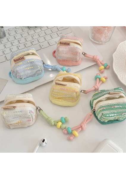 Chanel Style Cute Portable Earphone Protective Case Storage Case (Yurt Dışından) fiyatları