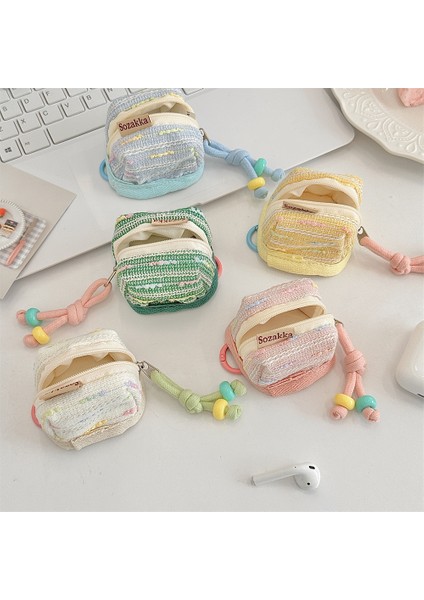 Chanel Style Cute Portable Earphone Protective Case Storage Case (Yurt Dışından) modelleri