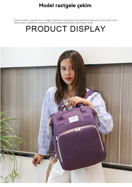 Yeni Anne ve Bebek Büyük Kapasiteli Katlanabilir Islak ve Kuru Ayırma Anne Çantası (Yurt Dışından) indirimleri