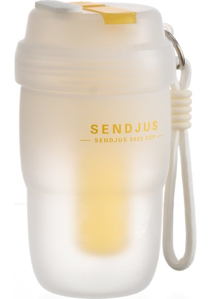 Basit ve Yüksek Görünümlü Su Bardağı, Taşınabilir Öğrenci Büyük Kapasiteli (Yurt Dışından)