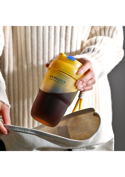 Basit ve Yüksek Görünümlü Su Bardağı, Taşınabilir Öğrenci Büyük Kapasiteli (Yurt Dışından) fırsatları