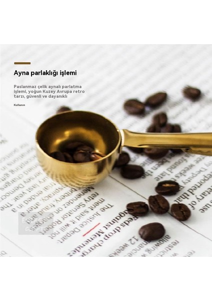 Ikisi Bir Arada Kahve Kaşığı Kantitatif Kaşık Ölçüm Kaşığı Sızdırmazlık Klibi (Yurt Dışından) indirimleri