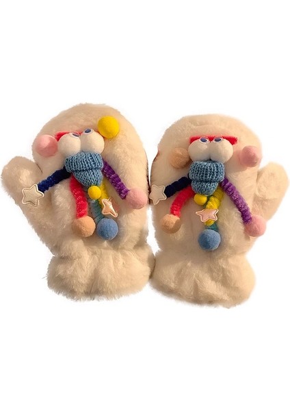 Sevimli ve Komik Peluş Mitten Artı Kadife Eldivenler (Yurt Dışından)