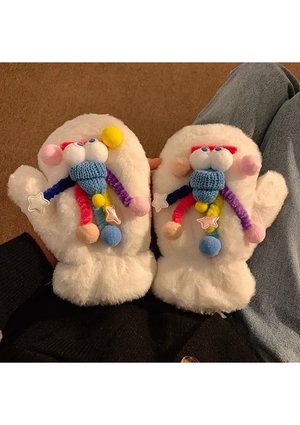 Sevimli ve Komik Peluş Mitten Artı Kadife Eldivenler (Yurt Dışından) indirimleri