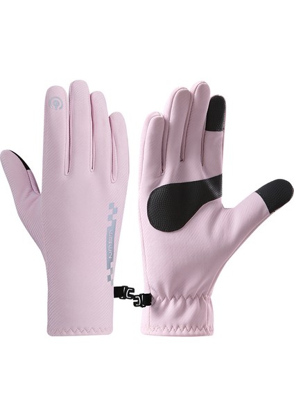 Açık Bisiklet Sürme Sıcak Plus Kadife Kadın Eldivenleri (Yurt Dışından)