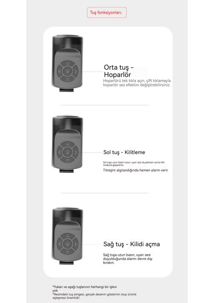 Bisiklet Için Su Geçirmez, Yüksek Sesli Alarm Korna (Yurt Dışından) modelleri