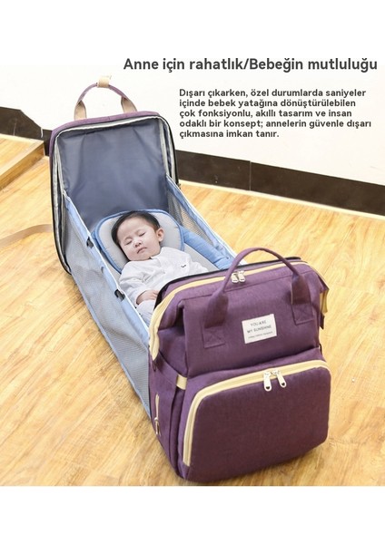 Yeni Anne ve Bebek Büyük Kapasiteli Katlanabilir Islak ve Kuru Ayırma Anne Çantası (Yurt Dışından) fiyatları