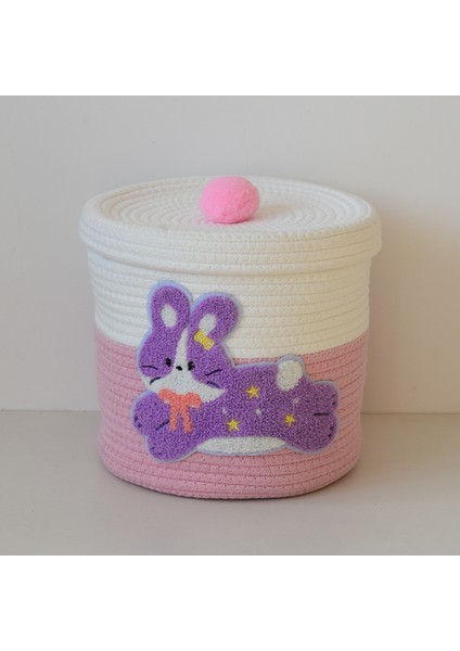 Yeni Pamuklu Halat Örme Atıştırmalık Depolama Sepeti (Yurt Dışından)