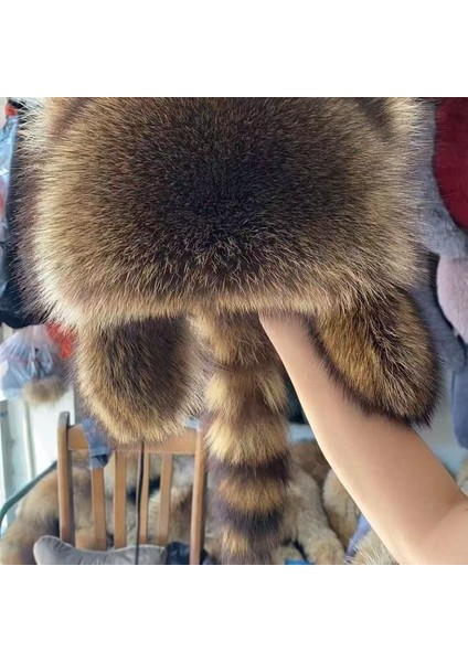 Kış Küçük Rakun Kulak Koruyucu Sıcak Şapka (Yurt Dışından) fırsatları