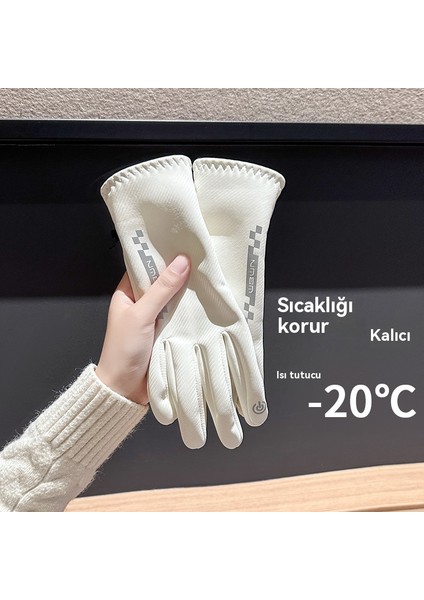 Açık Bisiklet Sürme Sıcak Plus Kadife Kadın Eldivenleri (Yurt Dışından) modelleri