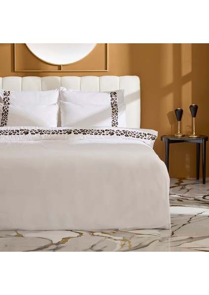 Furia %100 Pamuk Nakışlı Çift Kişilik Nevresim Takımı Beyaz fırsatları