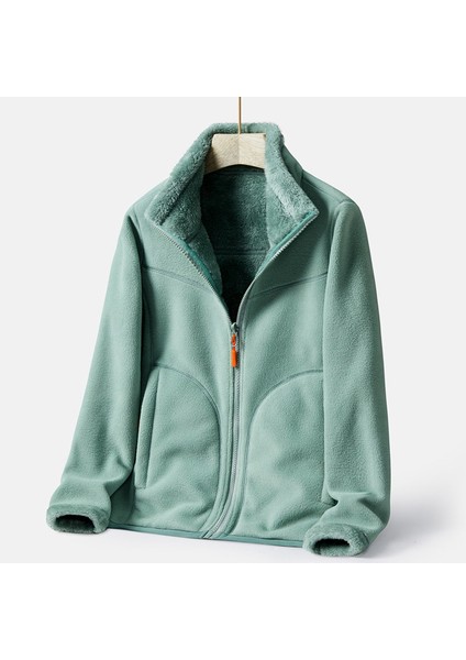 Kadınlar Için Sonbahar ve Kış Sıcak Polar Çift Taraflı Ceket (Yurt Dışından)