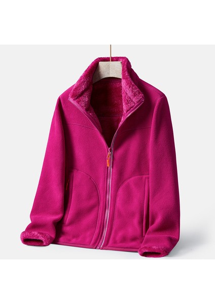 Kadınlar Için Sonbahar ve Kış Sıcak Polar Çift Taraflı Ceket (Yurt Dışından)