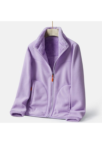 Kadınlar Için Sonbahar ve Kış Sıcak Polar Çift Taraflı Ceket (Yurt Dışından)