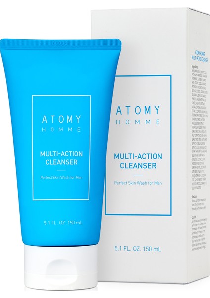 Homme Çok Yönlü Cilt Temizleyici – Erkekler Için Derinlemesine Arındırıcı Yüz Temizleme Jeli