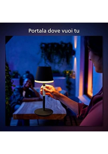 Hue Go Belle Taşınabilir Masa Lambası - Siyah modelleri