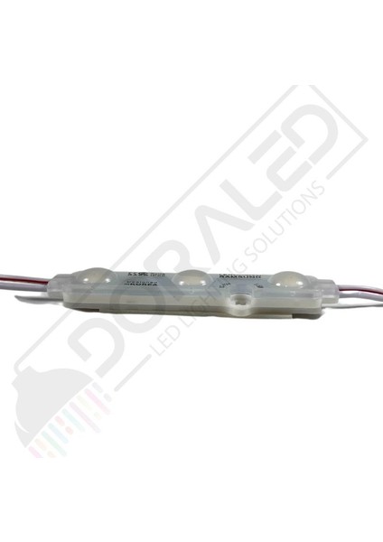 Samsung 3'lü Led Modül 12 Volt Sarı (Amber) -10 Adet