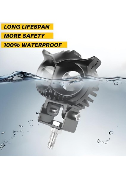 Baykuş Sis Farı Beyaz-Sarı Çift Renk IP67 Flash Animasyonlu Off Road 4x4 Suv Atv Tekne Scooter Far 1 Ad.