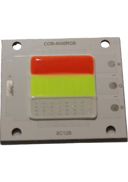 DC24-30V 600-700mA 50W RGB Projektör Çipi DC24-30 Volt 50 Watt Cob Led Projektör Ledi