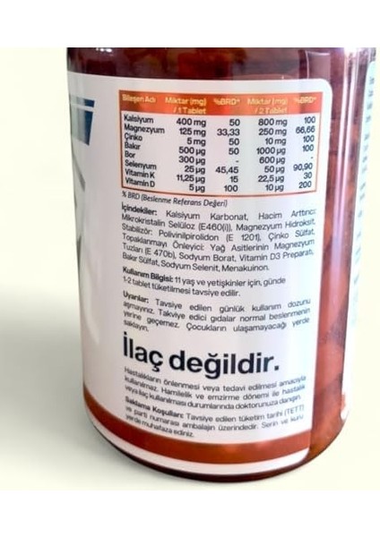 Simple Nutritions Kalsiyum Magnezyum Çinko Kompleksi | D3 K Vitamini, Selenyum, Bakır, Bor ile 8'i 1 Arada Formül | Kemik, Kas, Bağışıklık ve Enerji Desteği | 90 Tablet fiyatları